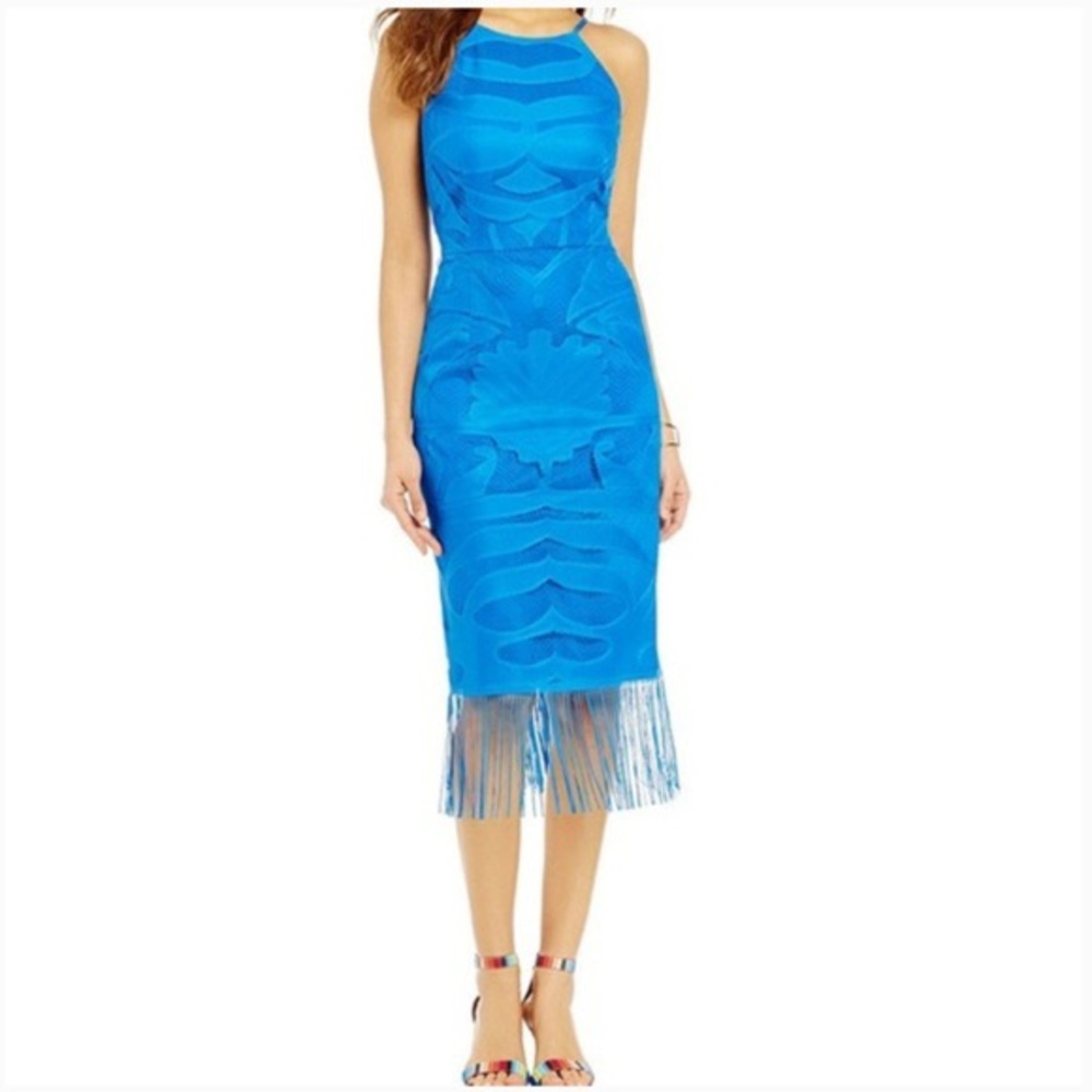 gianni bini turquoise dress